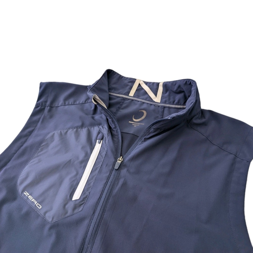 Zero Restriction Z700 Vest Mens XXL Navy Full Zip Lightweight Golf Windproof